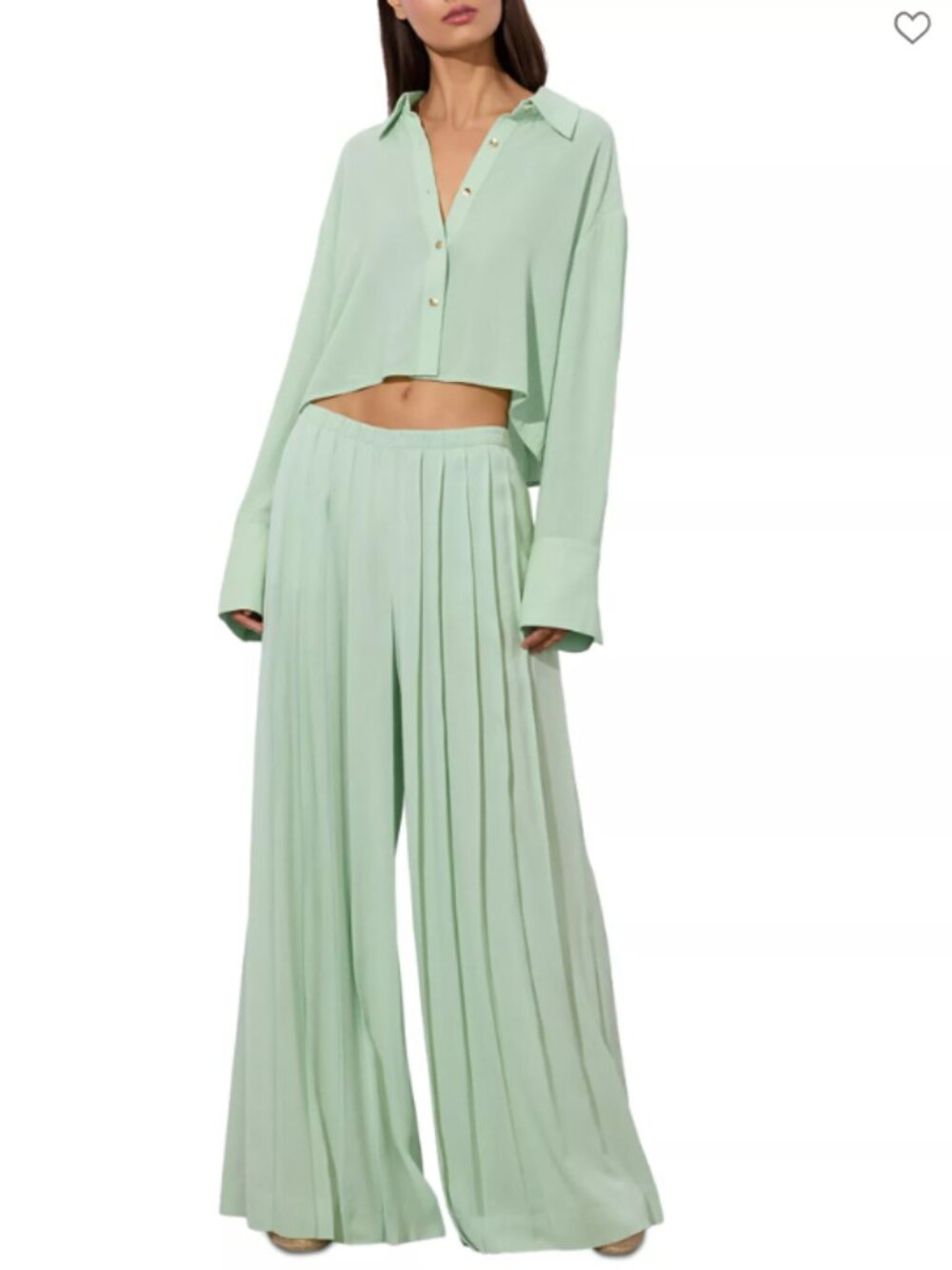 Alice and Olivia Jenna Pleated Wide Leg Pants
